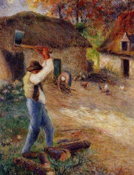 卡米耶 畢沙羅 Pere Melon Cutting Wood 卡米耶 畢沙羅 Pere Melon Cutting Wood